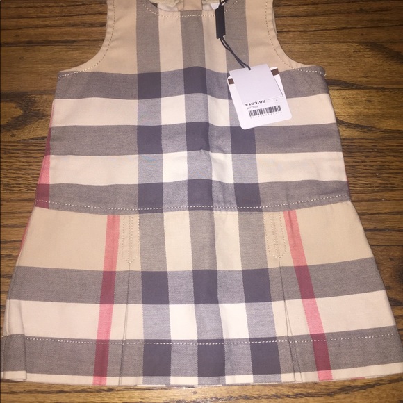 NWT Burberry Infant Baby Dawny Plaid Dress - Picture 2 of 2